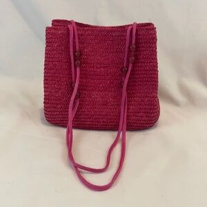 Reneshanta 100% Wheat Straw Pink Purse Bag